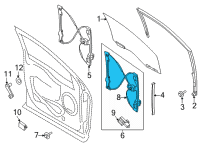 OEM 2021 Ford F-150 REGULATOR - WINDOW - LESS MOTO Diagram - ML3Z-1523208-B