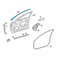 OEM 2020 Lexus LS500 WEATHERSTRIP, Front Door Diagram - 67863-50050