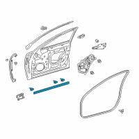 OEM 2018 Lexus LS500 WEATHERSTRIP, Front Door Diagram - 67875-50020