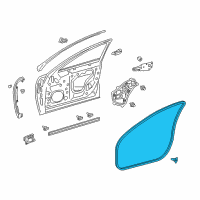 OEM Lexus LS500 WEATHERSTRIP, Front Door Diagram - 67861-50060