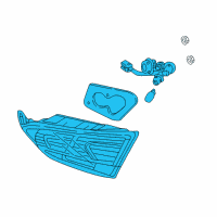 OEM 2018 Hyundai Accent Lamp Assembly-Rear Combination Inside, LH Diagram - 92403-J0110