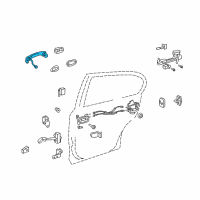 OEM 2007 Lexus GS350 Front Door Outside Handle Assembly Diagram - 69210-30300-B6