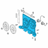 OEM 2016 Scion tC Fan Shroud Diagram - 16711-36090