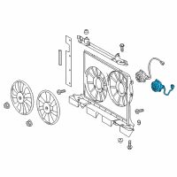 OEM 2011 Scion tC Fan Motor Diagram - 16363-28390