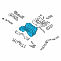 OEM Infiniti Q45 Floor Rear Front Diagram - 74512-AR230