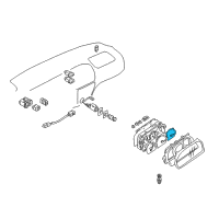 OEM 2001 Chevrolet Tracker Body Asm, Fuel & Temperature Meter (On Esn) Diagram - 91177009