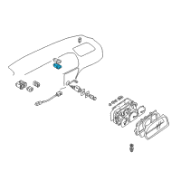 OEM Chevrolet Tracker Switch Asm, Rear Defogger (On Esn) Diagram - 30020876