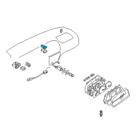 OEM 2004 Chevrolet Tracker SWITCH, Chassis/Body Marker/Hazard Diagram - 30020873