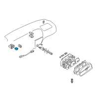 OEM 2004 Chevrolet Tracker Switch, Outside Rear View Mirror Remote Control Diagram - 30020878