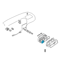 OEM 2003 Chevrolet Tracker Gage, Tachometer (On Esn) Diagram - 91174680