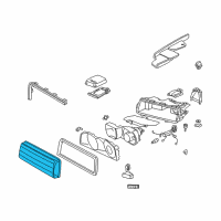 OEM 1999 BMW 740i Left Cover Glass Diagram - 63-12-8-381-327