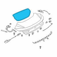 OEM 2021 BMW 840i xDrive TRUNK LID SEALING Diagram - 51-76-7-417-257