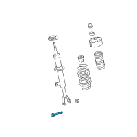 OEM 2019 Cadillac CT6 Rear Lower Control Arm Bolt Diagram - 11547108