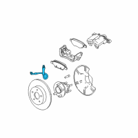 OEM Chevrolet Cobalt Hose Asm-Rear Brake Diagram - 25820531