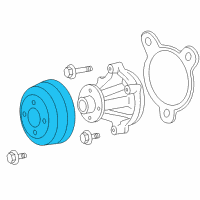 OEM Lincoln Mark LT Serpentine Belt Drive Kit Diagram - F7UZ8509A