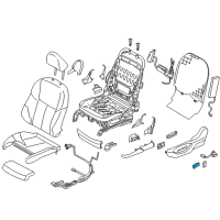 OEM 2020 Infiniti Q60 Front Seat Slide Switch Knob, Right Diagram - 87012-JK65A