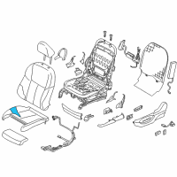 OEM 2017 Infiniti Q50 Pad Assy-Cushion, Front Seat Diagram - 87361-4HB1A