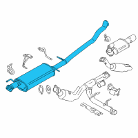 OEM 2016 Lincoln Navigator Muffler & Pipe Diagram - GL7Z-5230-A