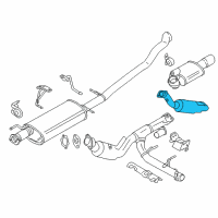 OEM 2017 Lincoln Navigator Converter & Pipe Diagram - FL1Z-5E212-A