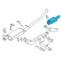 OEM Ford Resonator & Pipe Diagram - GL7Z-5201-A