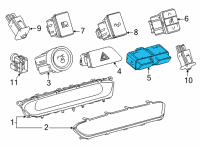 OEM Toyota Trunk Switch Diagram - 84840-62010