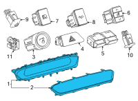 OEM 2016 Toyota Mirai Cluster Assembly Diagram - 83800-62020