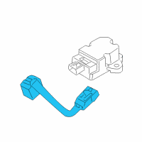 OEM Ford E-350 Super Duty Steering Sensor Assembly Diagram - 9C2Z-3F818-A