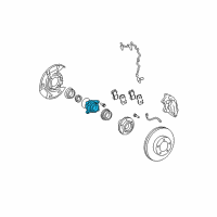 OEM 2022 Toyota Sequoia Bearing Assembly Diagram - 43570-0C010