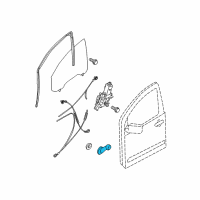 OEM 2013 Nissan Frontier Handle Assy-Door Window Regulator Diagram - 80760-EA000