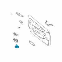 OEM 2000 Nissan Altima Switch Assy-Power Window, Assist Diagram - 25411-9E000