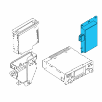 OEM 2000 BMW 740iL Navigation System Gps Receiver Trimble Module Diagram - 65-90-8-385-141