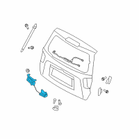 OEM Kia Borrego Power Tail Gate Power Latch Assembly Diagram - 812302J000