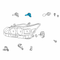 OEM 2015 Lexus CT200h Headlamp Bulb, No.2 Diagram - 90981-13085