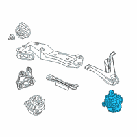 OEM 2020 BMW X6 ENGINE MOUNT, LEFT Diagram - 22-11-8-089-821