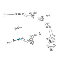 OEM 2020 Toyota Tacoma Lower Control Arm Front Bushing Diagram - 48654-04050