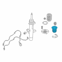 OEM BMW M3 Spring Pad With Protective Tube, Top Diagram - 31-30-6-791-712