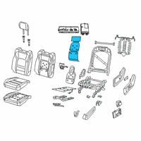 OEM 2020 Ram 1500 PAD-SEAT BACK Diagram - 68309556AB