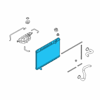 OEM 2020 Nissan GT-R Radiator Assy Diagram - 21410-JF00B