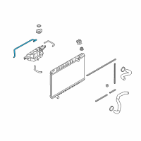 OEM Nissan GT-R Hose-Reserve Tank Diagram - 21743-JF00A