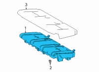 OEM 2022 Toyota Highlander Seat Cushion Pad Diagram - 71503-0E010