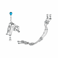OEM Honda Knob, Change Lever *NH1015L* (LEA) (DARK STEEL) Diagram - 54102-TBA-L02ZC
