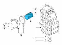 OEM Hyundai Santa Fe Filter-Pressure Diagram - 48197-2H000