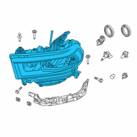 OEM 2022 Ram 3500 Headlamp Diagram - 68360177AD