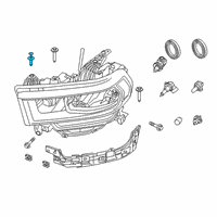 OEM Jeep Compass Push Pin Diagram - 5160260AA