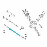 OEM 2019 Ford F-250 Super Duty Tie Rod Adjusting Sleeve Diagram - 77C3Z3281EA