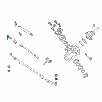 OEM 2015 Ford F-350 Super Duty Drag Link End Diagram - HC3Z-3A131-B