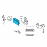 OEM Chrysler Powertrain Control Module Diagram - 5094355AF