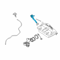 OEM 2002 BMW Z8 Filler Pipe Diagram - 16-11-1-184-399