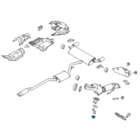 OEM 2013 Lincoln MKZ Vacuum Pump Nut Diagram - -W520112-S440A