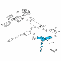 OEM 2017 Lincoln MKC Converter & Pipe Diagram - GV6Z-5E212-B